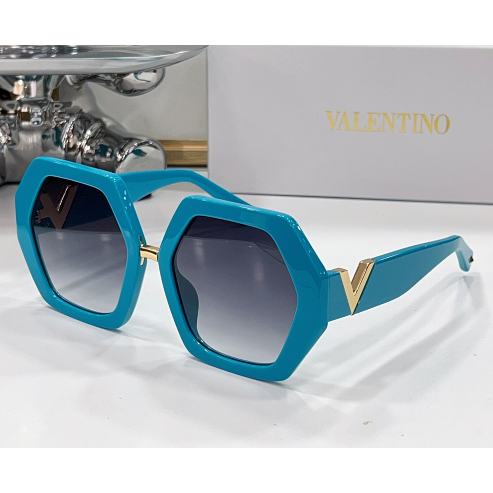 Valenti  VLOGO Hexagonal Oversized-frame Sunglasses  VA4053 - DesignerGu