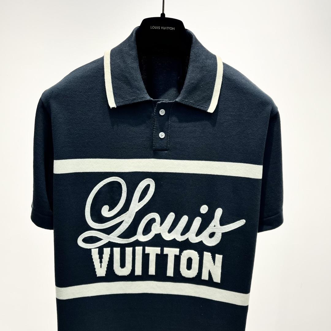 Louis Vuitton, Shirts, Louis Vuitton Vintage Cycling Polo Thick Cotton  Tee