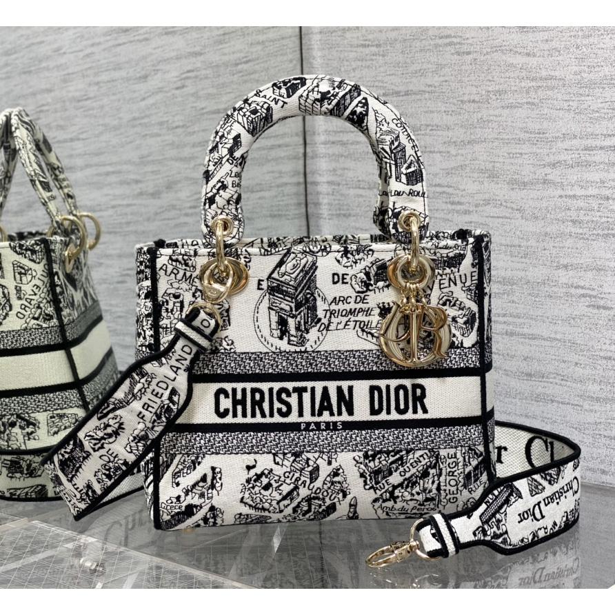 Dior Medium Lady D-lite Bag - DesignerGu