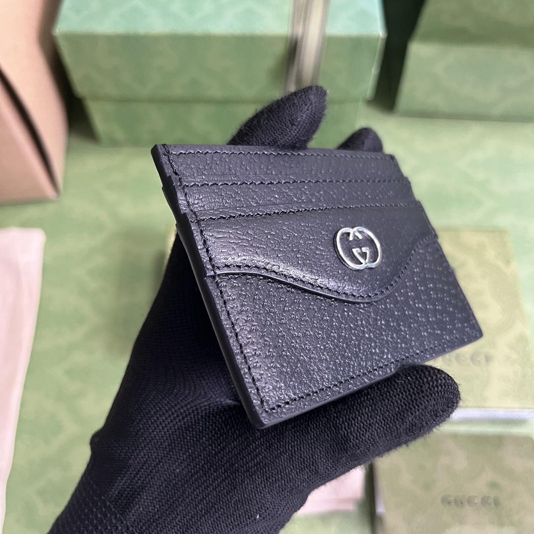 Gucci Card Case With Interlocking G(10-7cm)    - DesignerGu