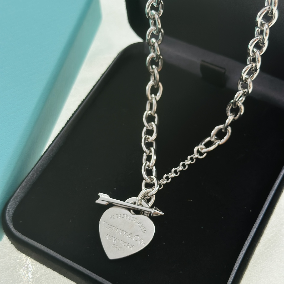 Tiffany&CO Lovestruck Heart Tag Necklace - DesignerGu