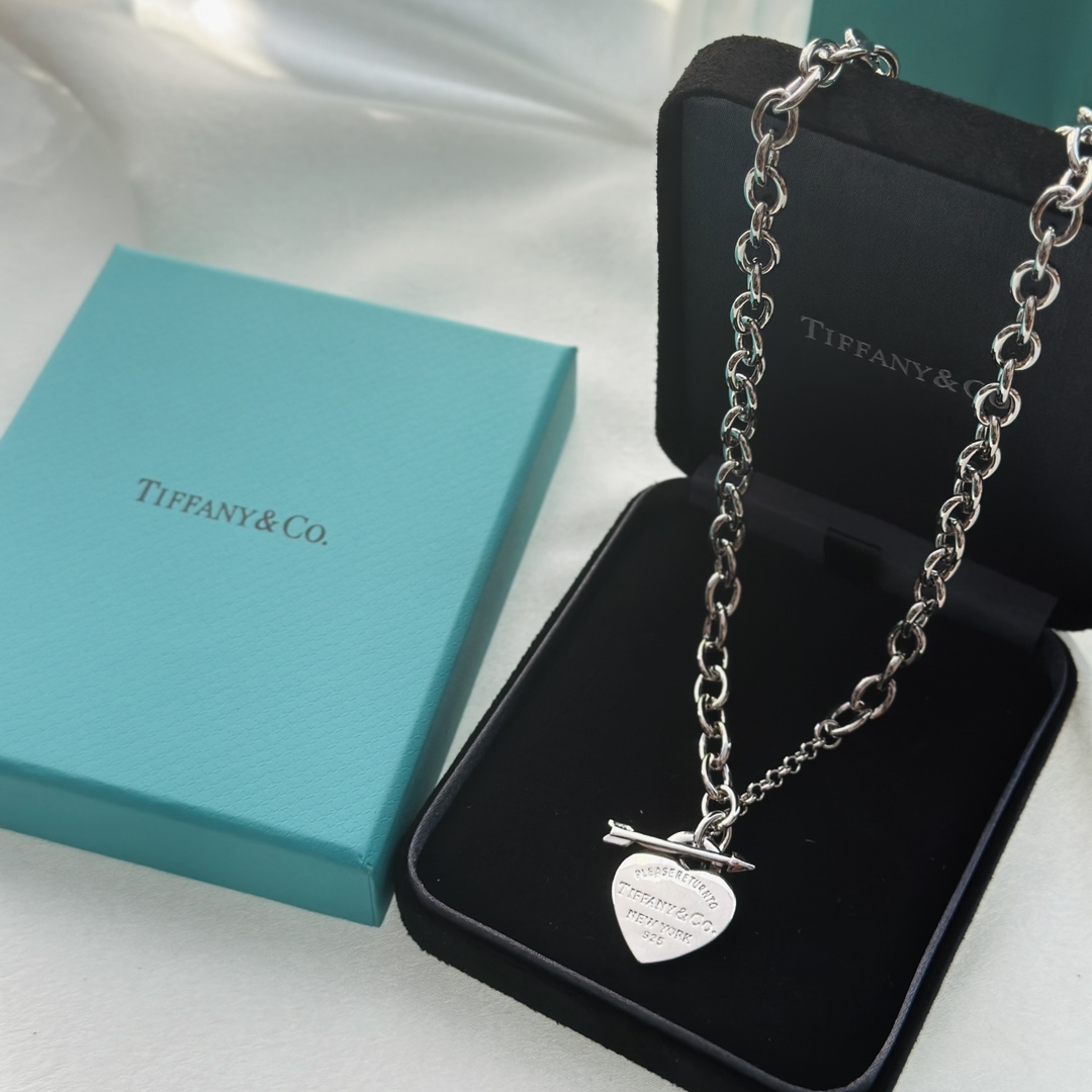 Tiffany&CO Lovestruck Heart Tag Necklace - DesignerGu