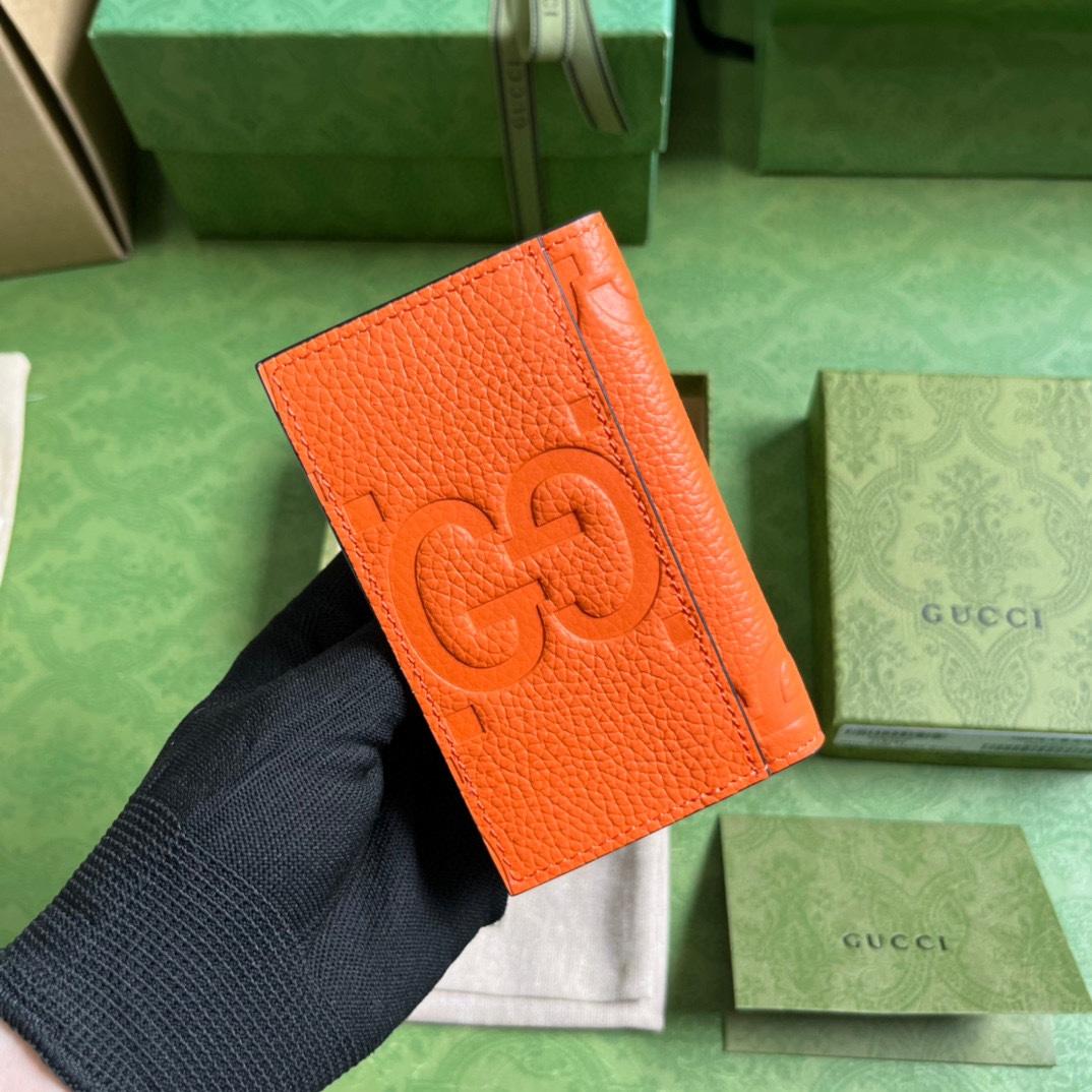 Gucci Jumbo GG Card Case - DesignerGu