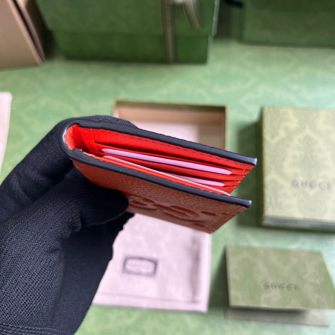 Gucci Jumbo GG Card Case - DesignerGu