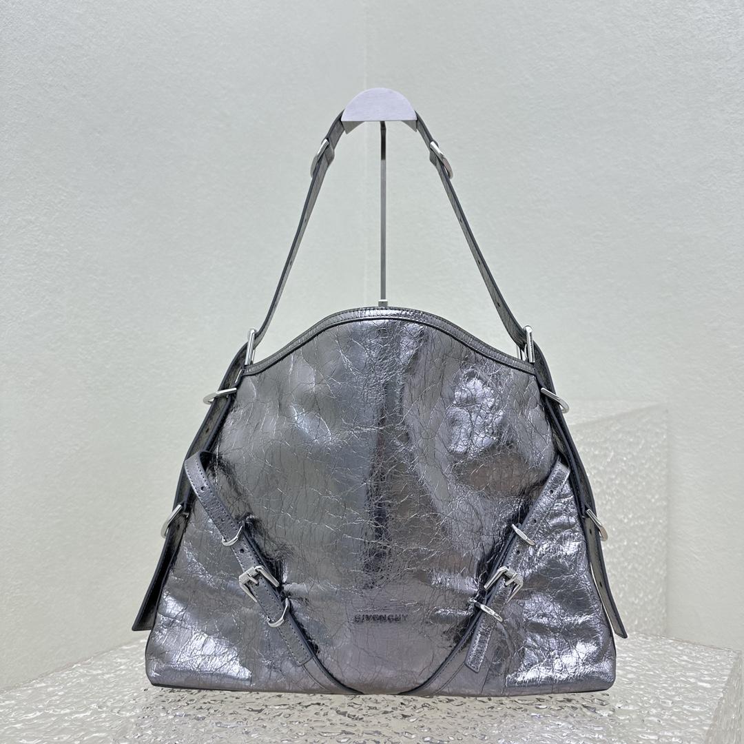 Givenchy Medium Voyou Bag In Laminated Leather(32-37-6.5cm) - DesignerGu