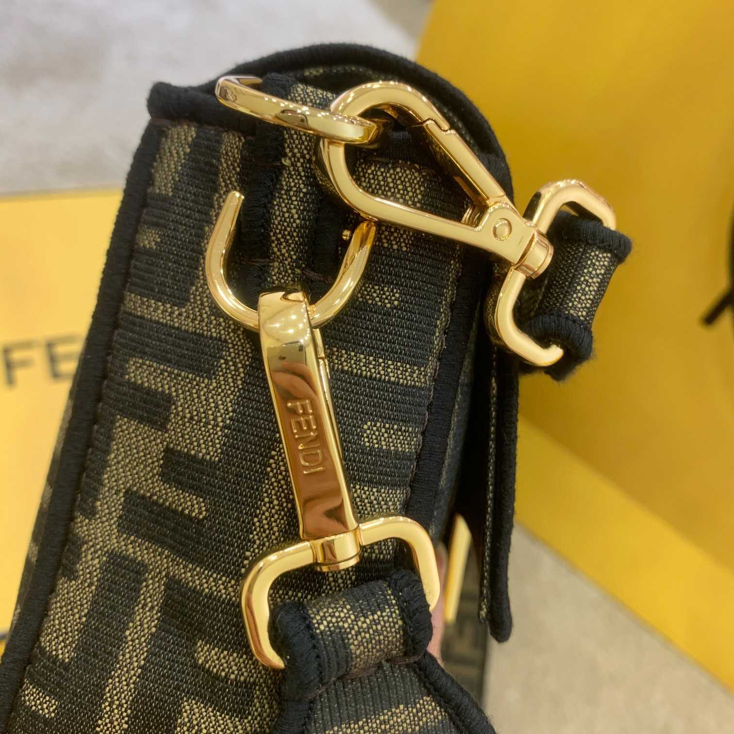 Fendi Baguette Jacquard FF Fabric Bag - DesignerGu