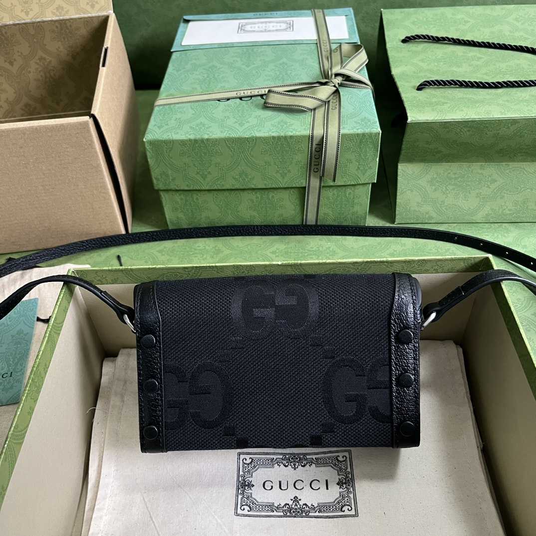 Gucci Horsebit 1955 Jumbo GG Mini Bag(18-12-5cm) - DesignerGu