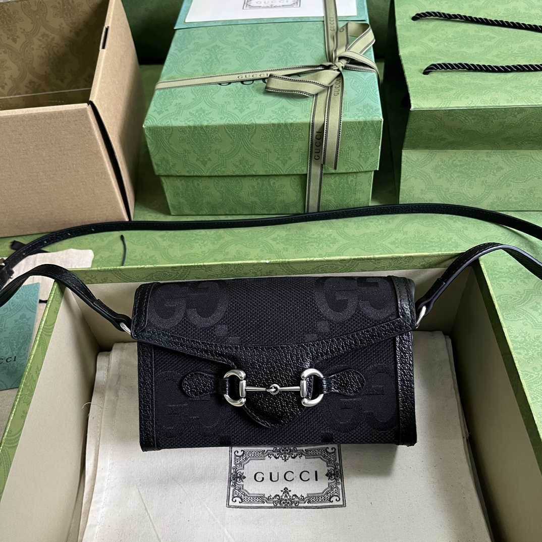 Gucci Horsebit 1955 Jumbo GG Mini Bag(18-12-5cm) - DesignerGu