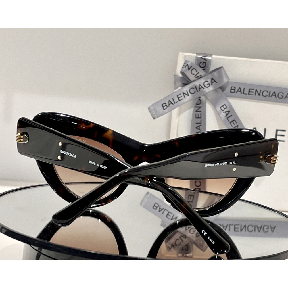 Balenciaga Cat-eye Logo-print Sunglasses    BB0204S - DesignerGu