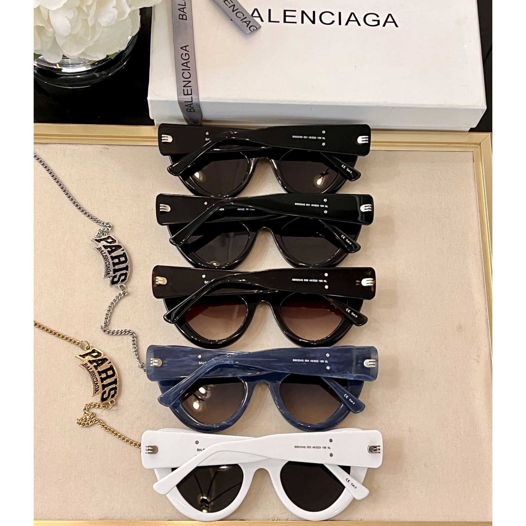 Balenciaga Cat-eye Logo-print Sunglasses    BB0204S - DesignerGu