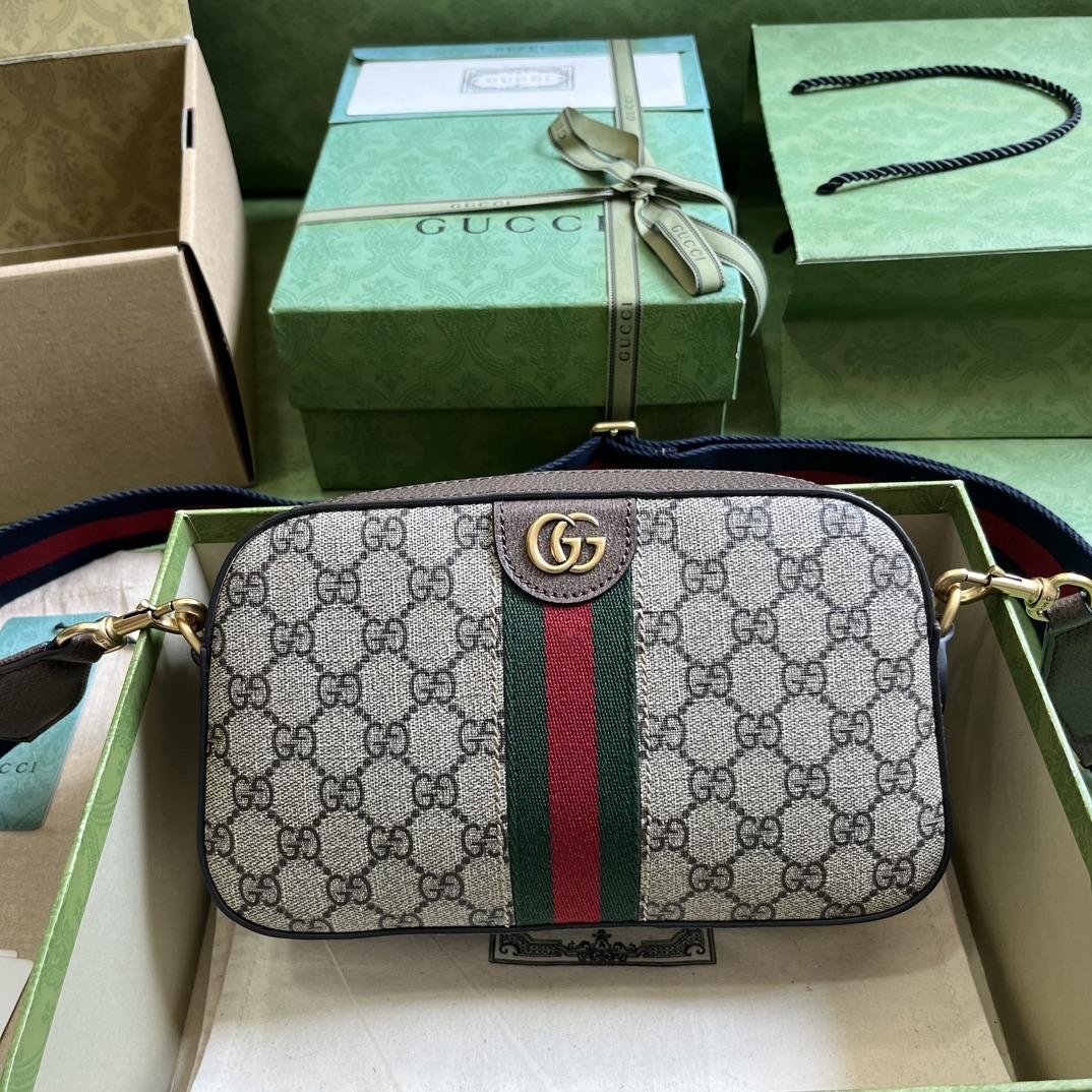 Gucci Ophidia GG Small Shoulder Bag (23.9x 15.2x 6.9cm) - DesignerGu