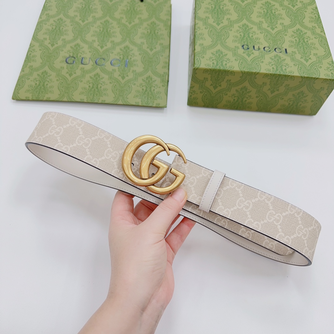 Gucci GG Marmont Reversible Wide Belt - DesignerGu