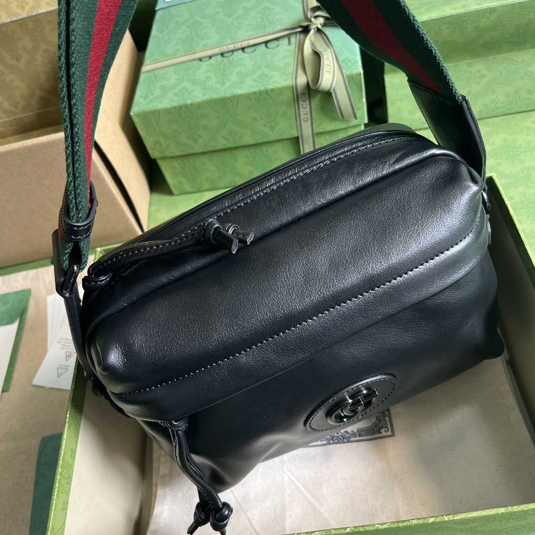 Gucci Shoulder Bag With Tonal Double G(23.5-15.5-8cm) - DesignerGu