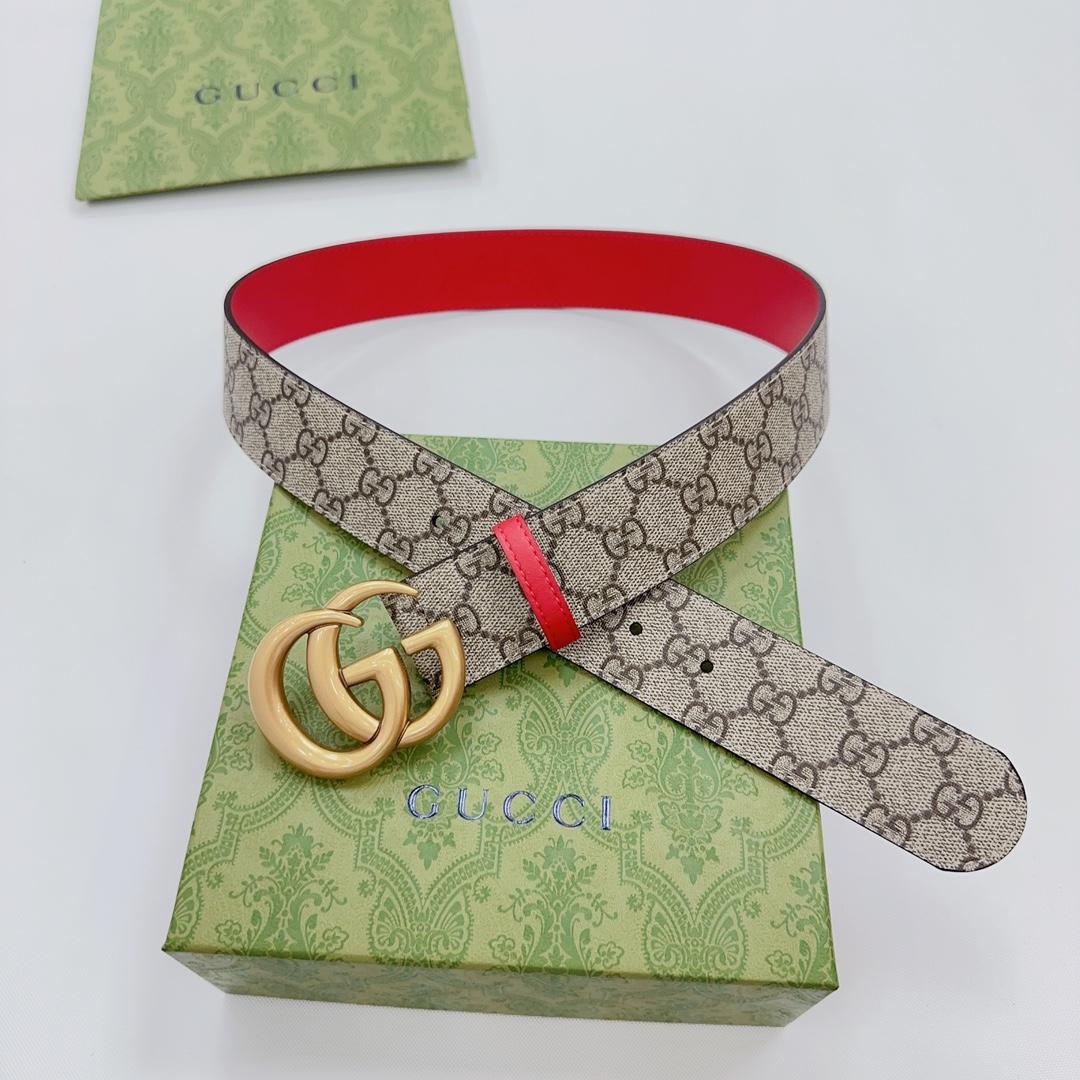 Gucci GG Marmont Reversible Belt - DesignerGu