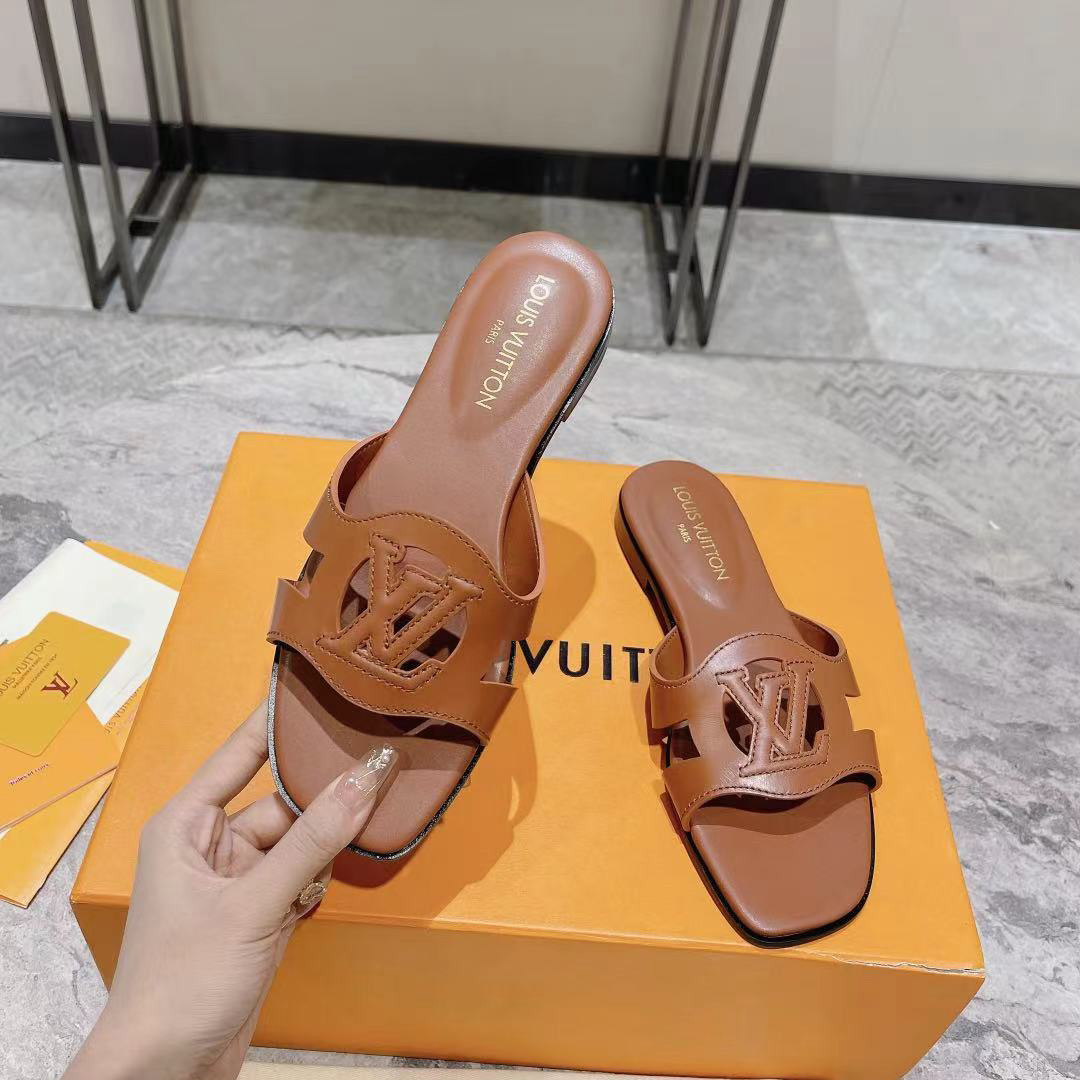 Louis Vuitton LV Isola Flat Mule   1ABP22 - DesignerGu