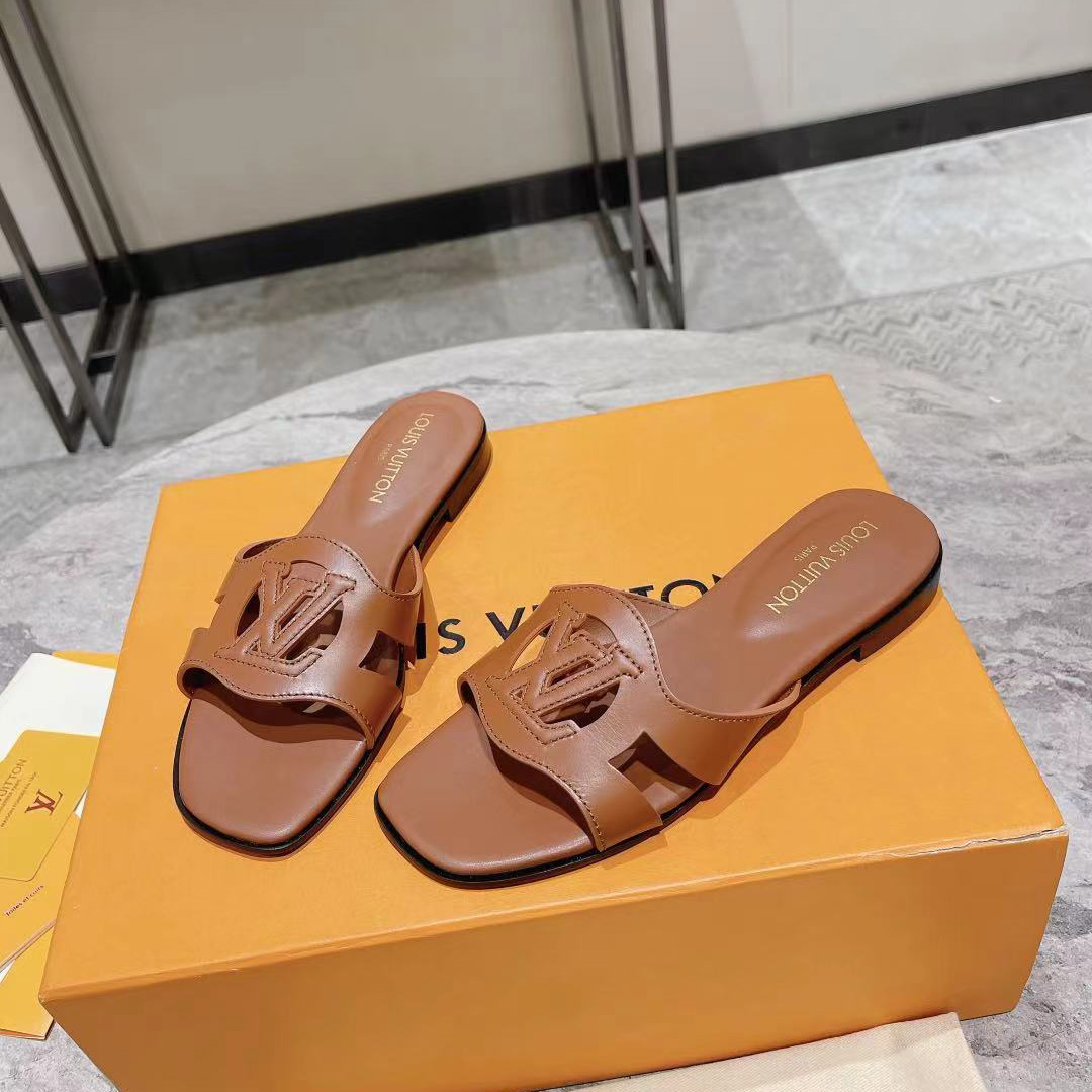 Louis Vuitton LV Isola Flat Mule   1ABP22 - DesignerGu