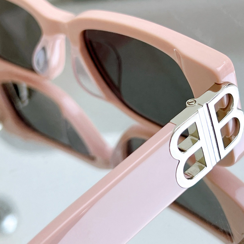 Balenciaga Dynasty Rectangle Sunglasses In Pink    bb0096 - DesignerGu