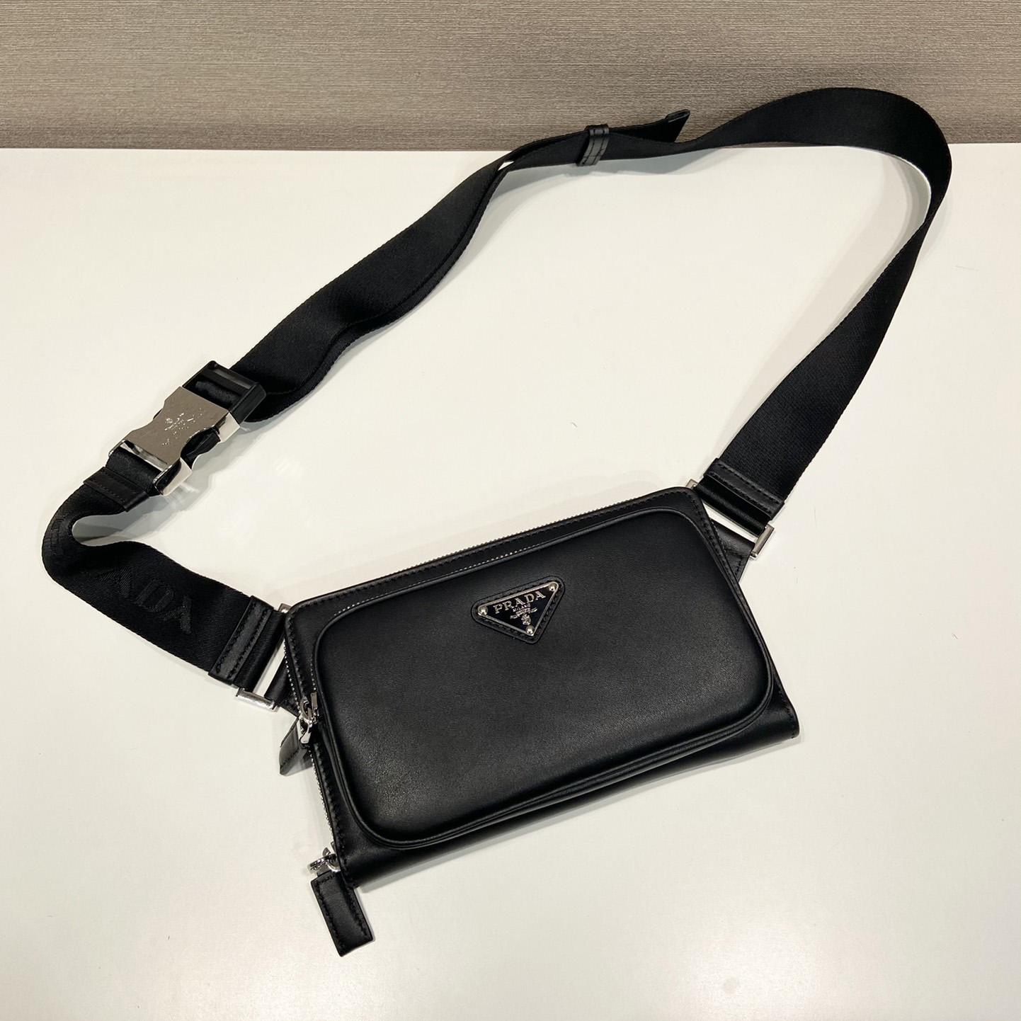 Prada Saffiano Leather Shoulder Bag - DesignerGu