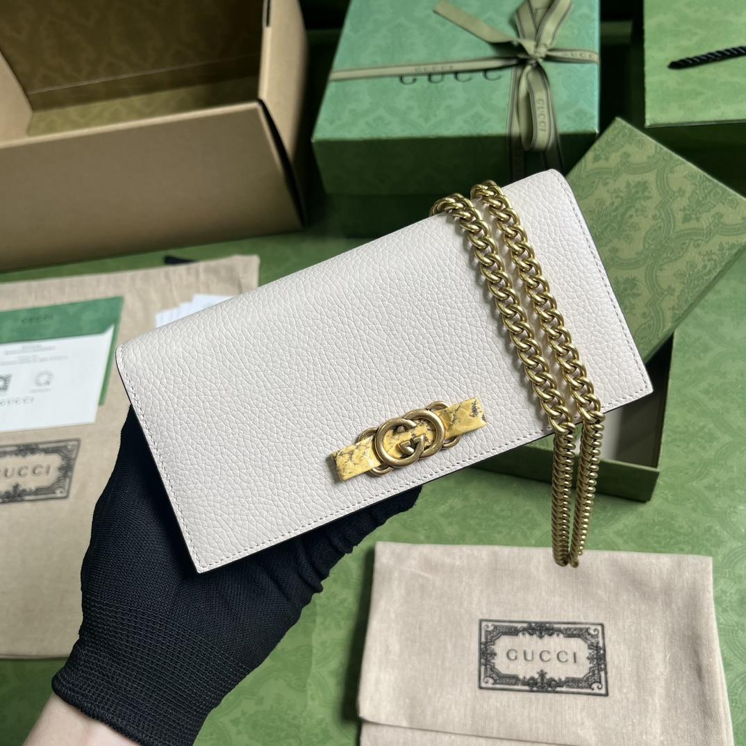 Gucci Chain Wallet With Interlocking G Python Bow(19-10-4cm) - DesignerGu