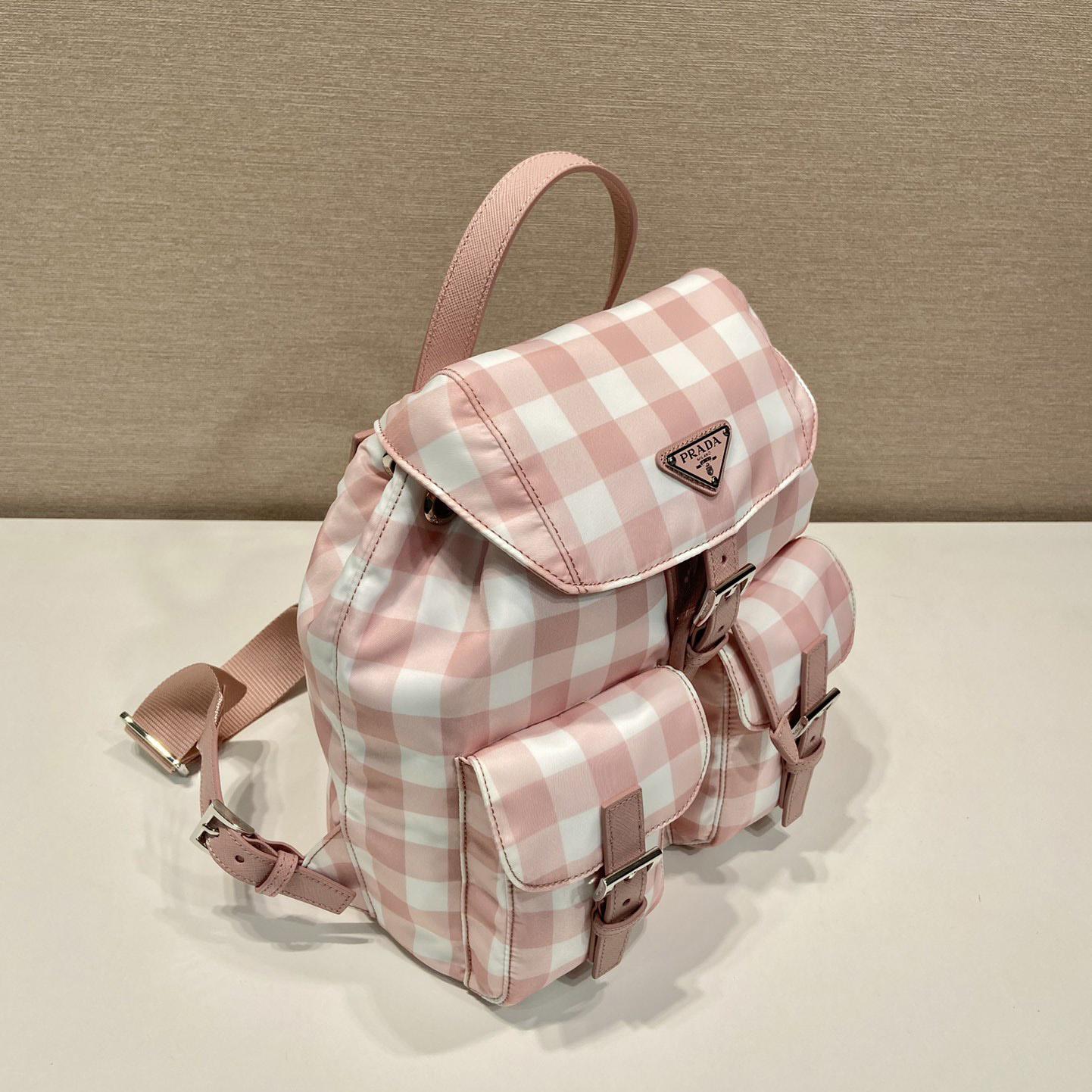 Prada Small Printed Re-Nylon Backpack - DesignerGu