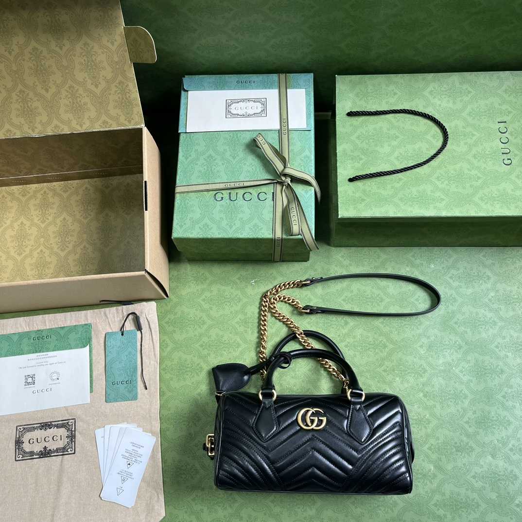 Gucci GG Marmont Small Top Handle Bag(27-13.5-10cm) - DesignerGu