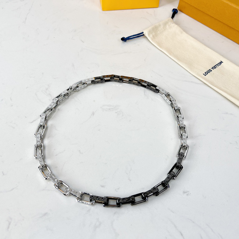 Louis Vuitton Monogram Chain Necklace     - DesignerGu