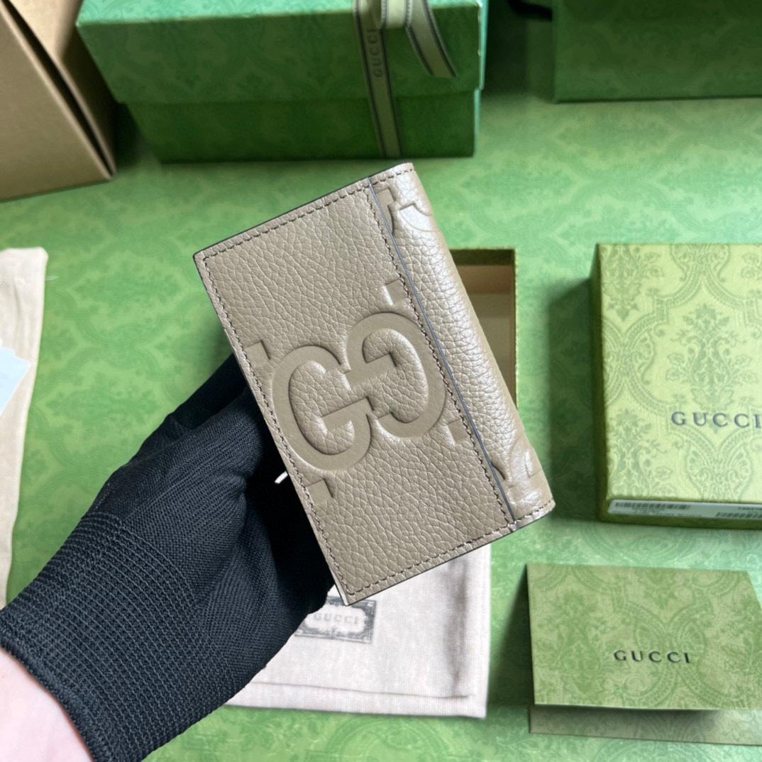 Gucci Jumbo GG Card Case - DesignerGu