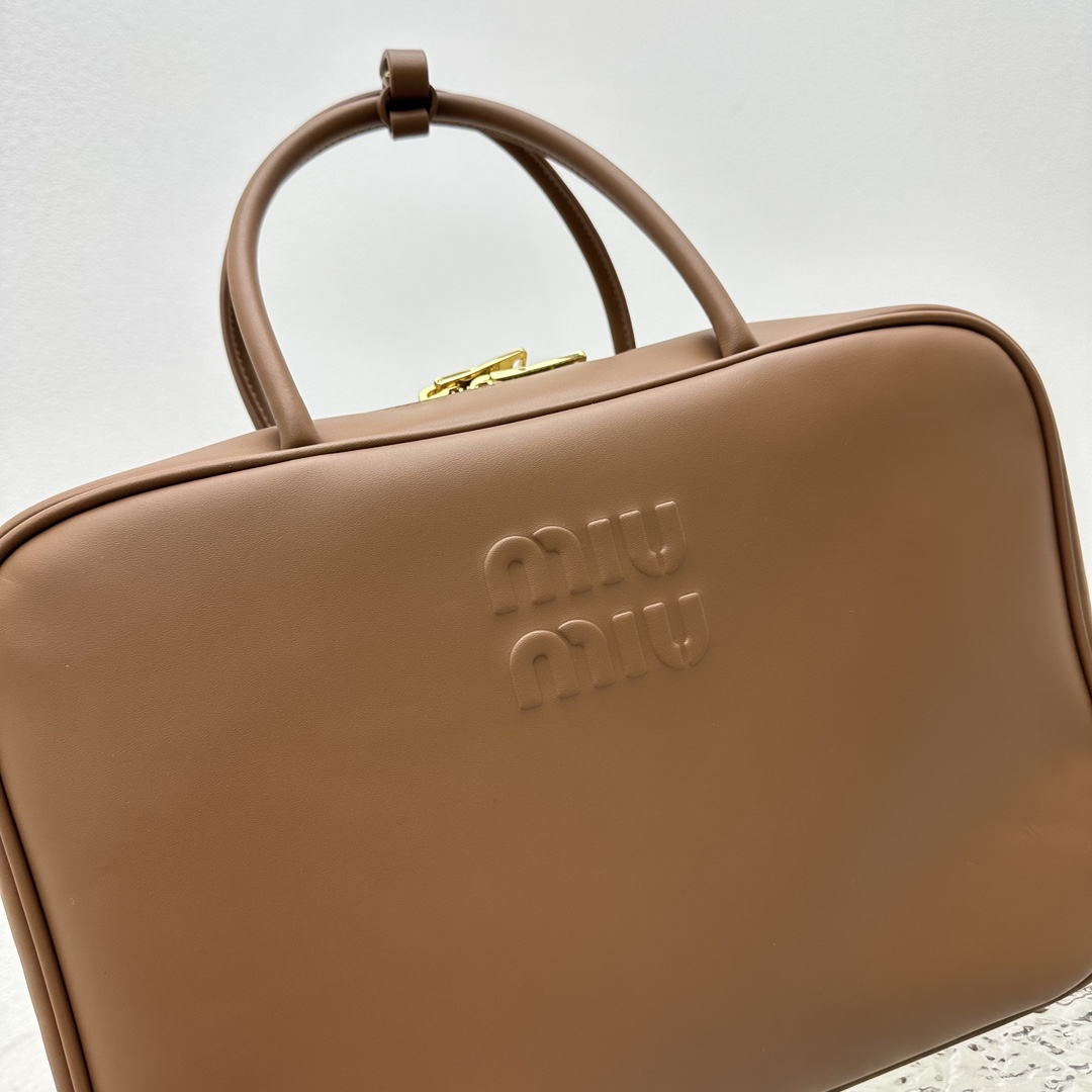 Miu Miu Leather Top-handle Bag - DesignerGu