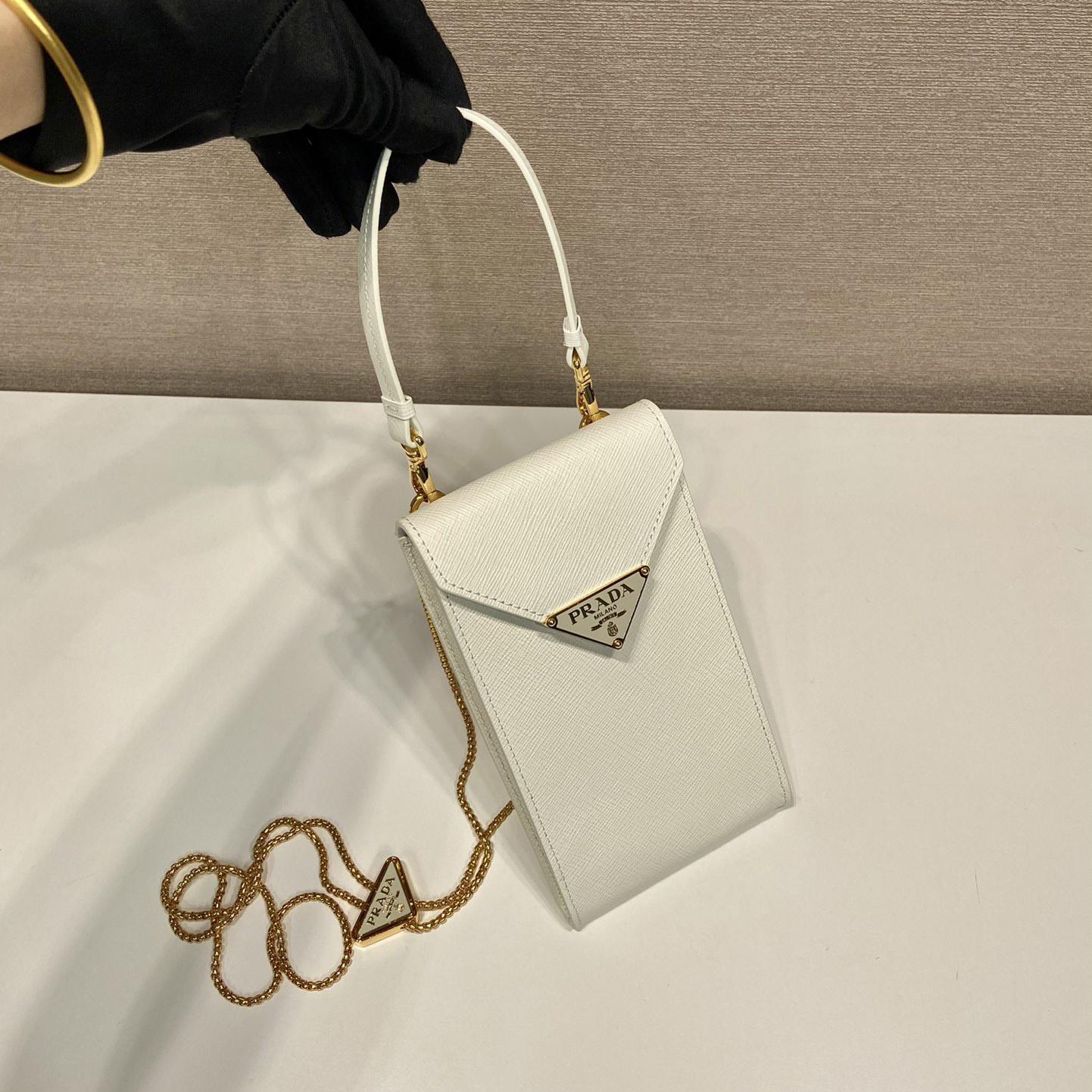 Prada Saffiano Leather Mini-Bag - DesignerGu