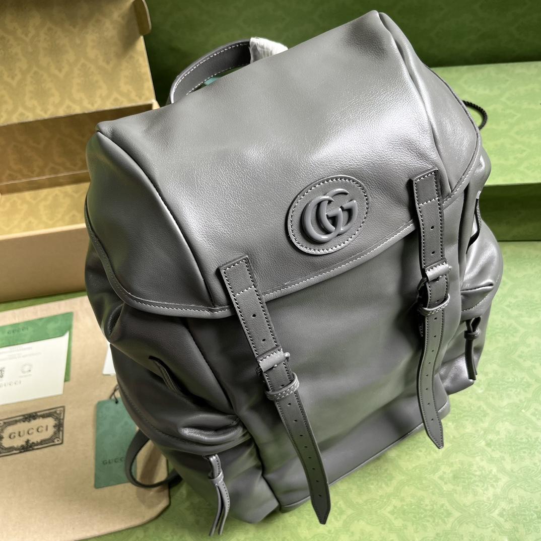 Gucci Backpack With Tonal Double G(38-44-15cm) - DesignerGu