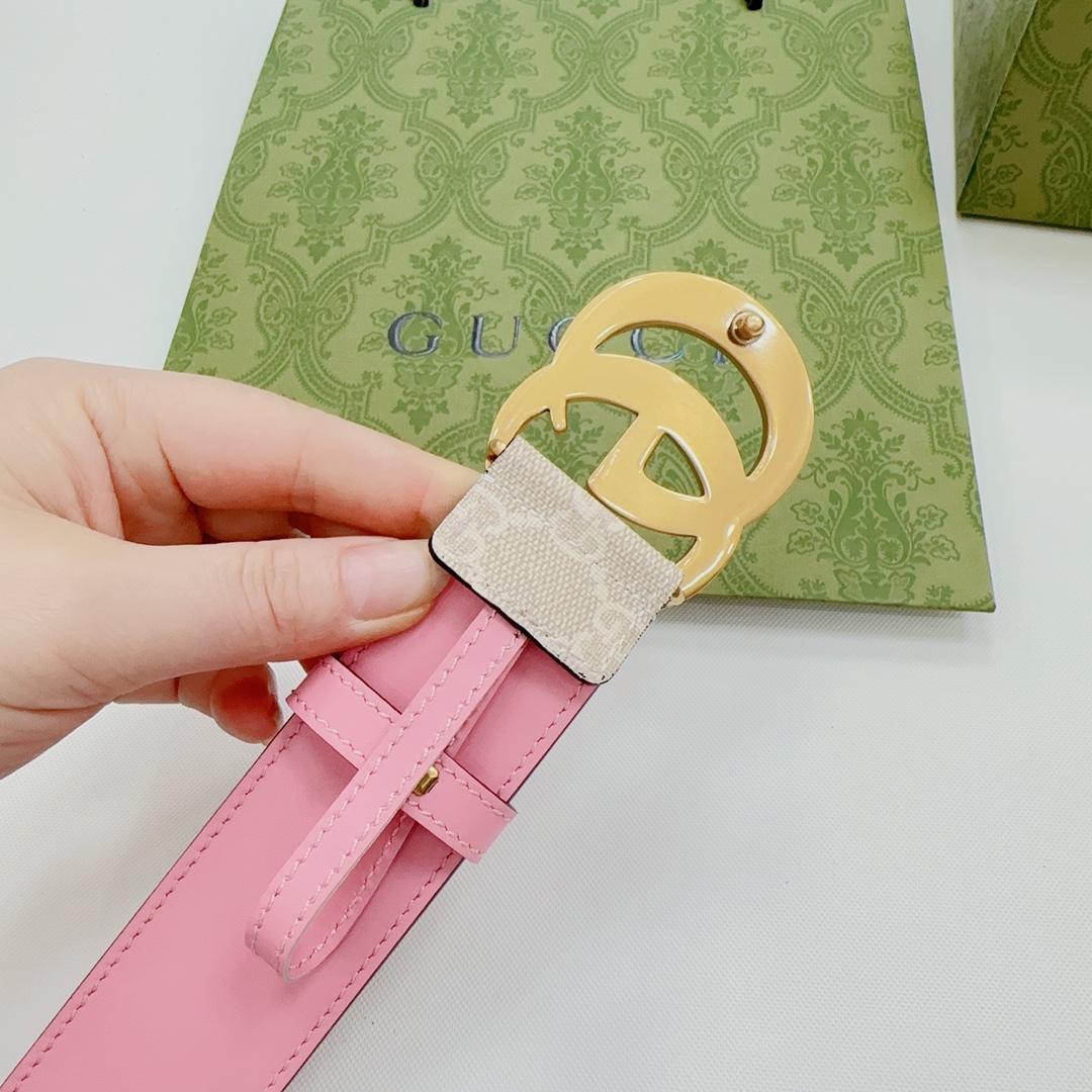 Gucci GG Marmont Reversible Wide Belt - DesignerGu