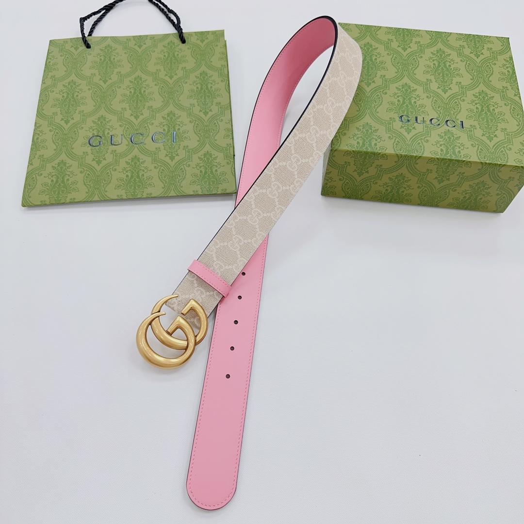 Gucci GG Marmont Reversible Wide Belt - DesignerGu