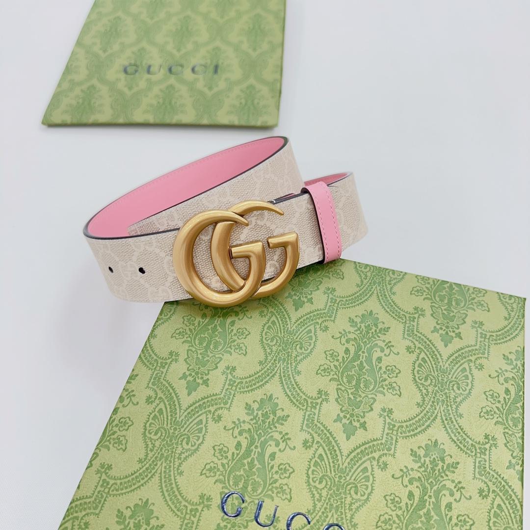 Gucci GG Marmont Reversible Wide Belt - DesignerGu