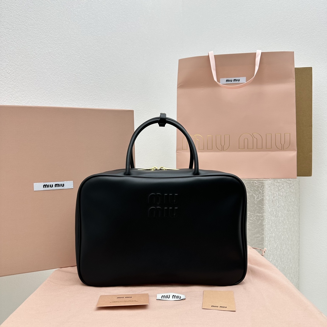 Miu Miu Leather Top-handle Bag - DesignerGu