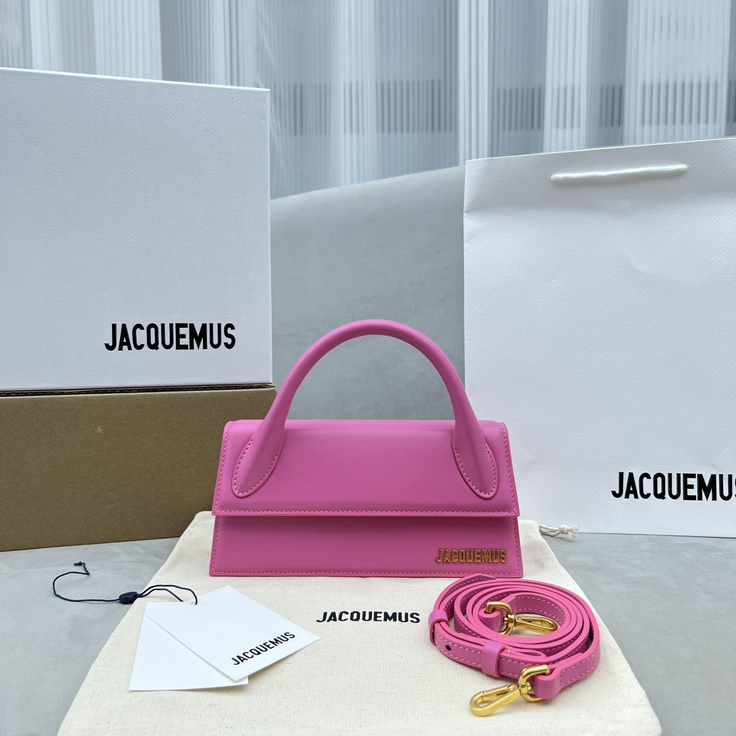 Jacquemus Le Chiquito Long Leather Handbag - DesignerGu