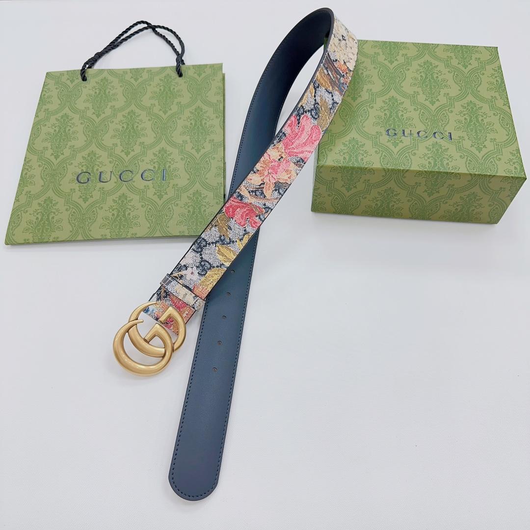 Gucci GG Marmont Wide Belt - DesignerGu