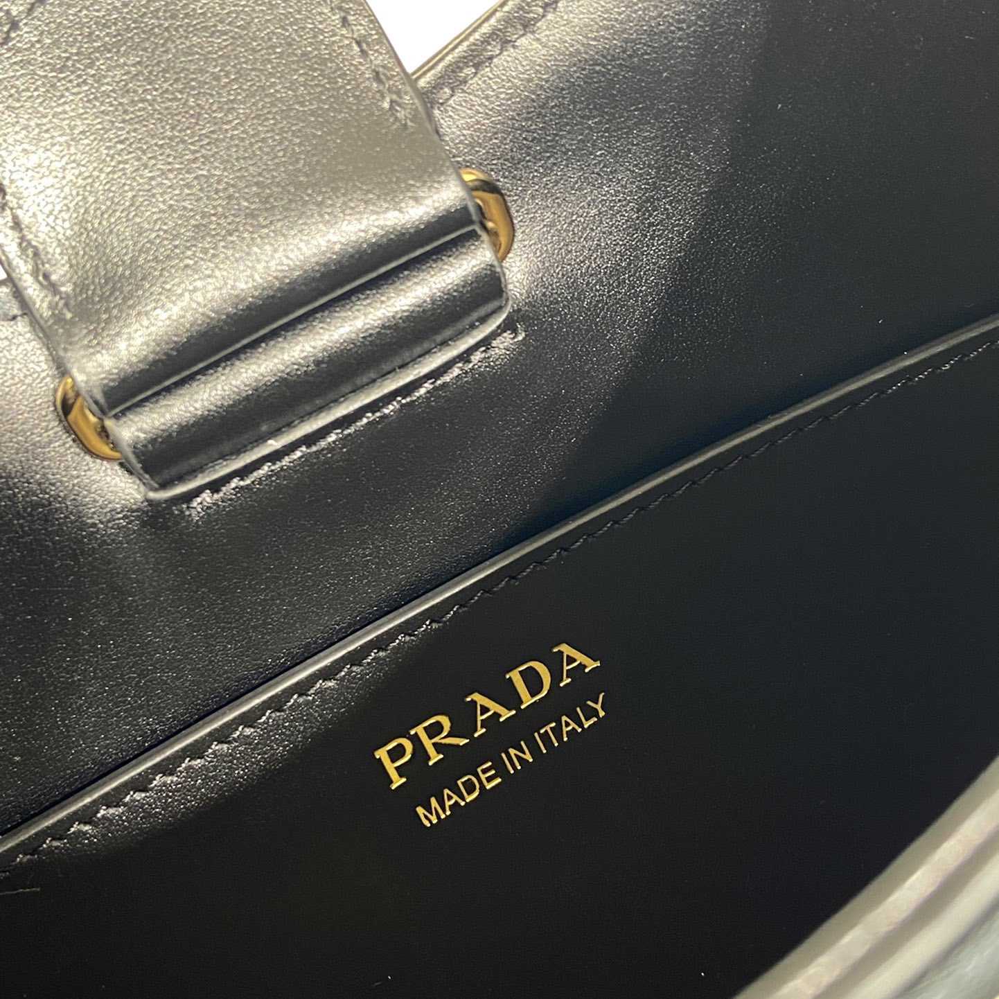 Prada Fabric And Leather Shoulder Bag - DesignerGu