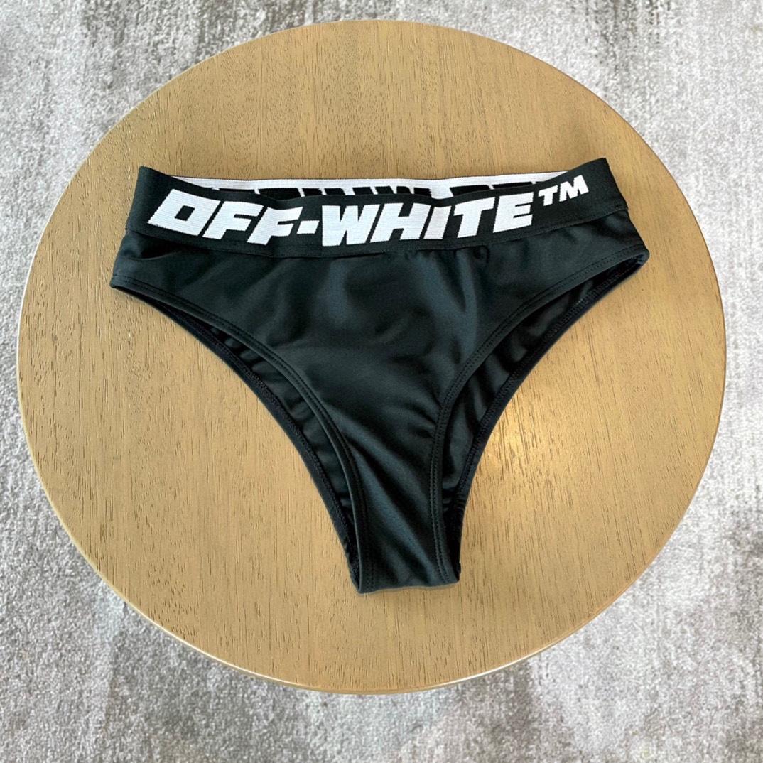 Off-White c/o Virgil Abloh Women's Black Two-piece Swimsuit - DesignerGu