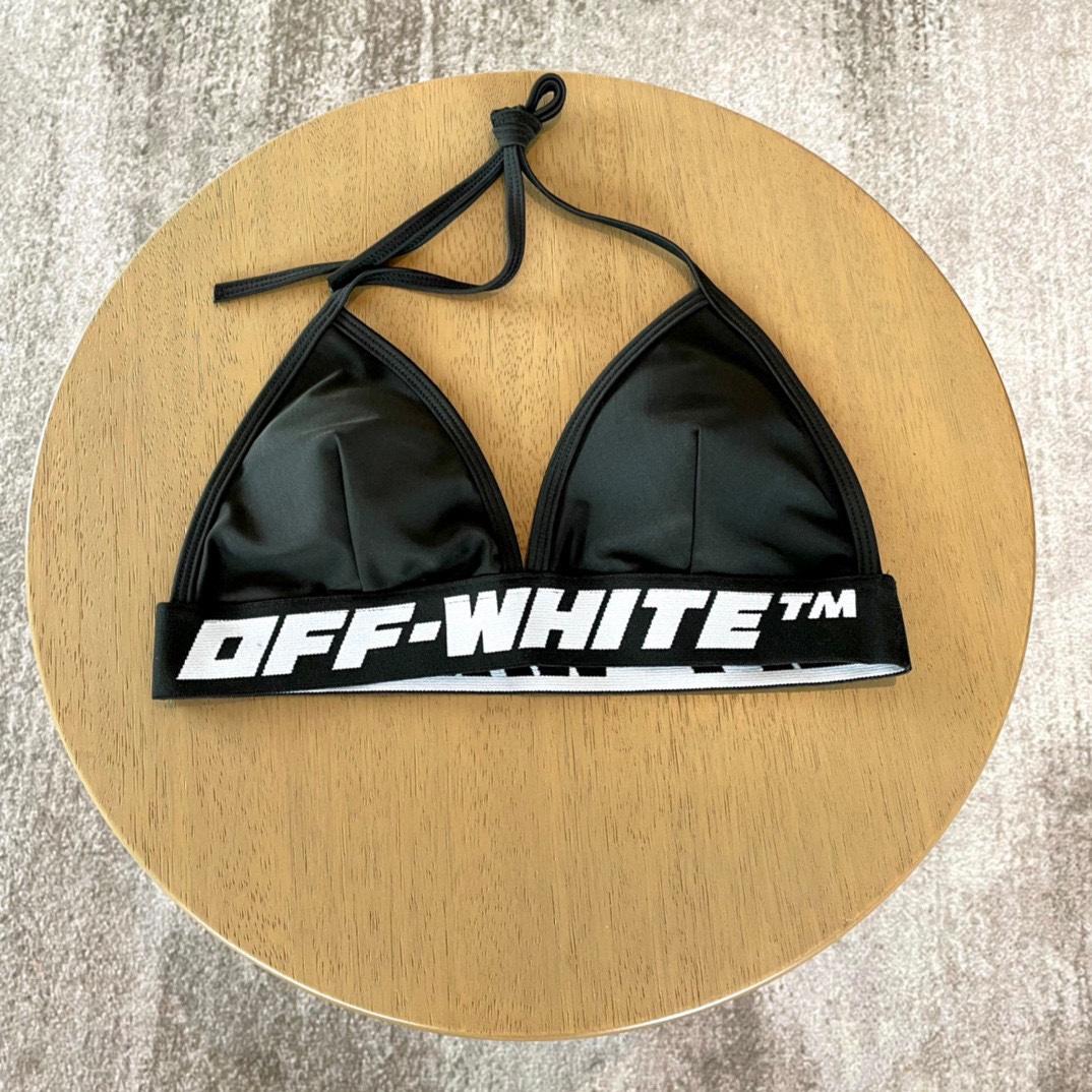 Off-White c/o Virgil Abloh Women's Black Two-piece Swimsuit - DesignerGu