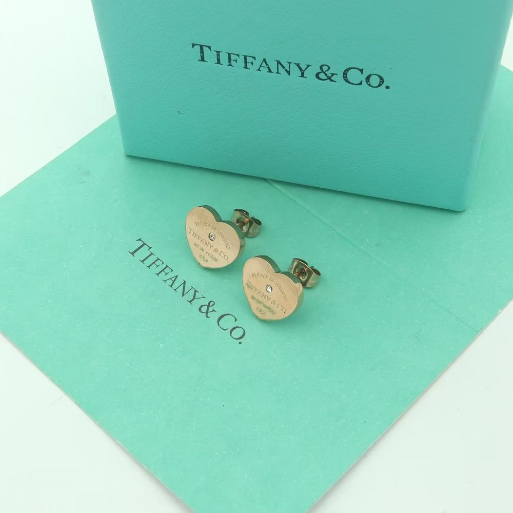 Tiffany&CO Heart Tag Earrings - DesignerGu