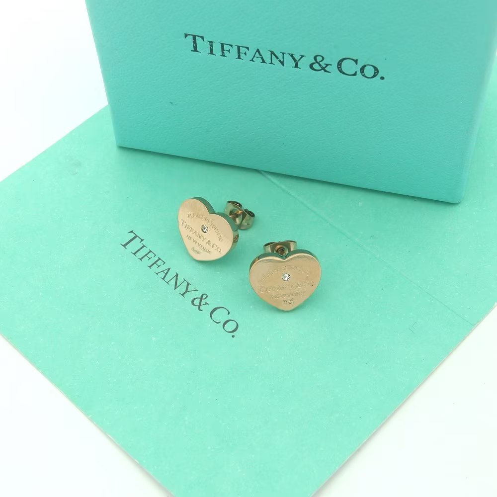 Tiffany&CO Heart Tag Earrings - DesignerGu