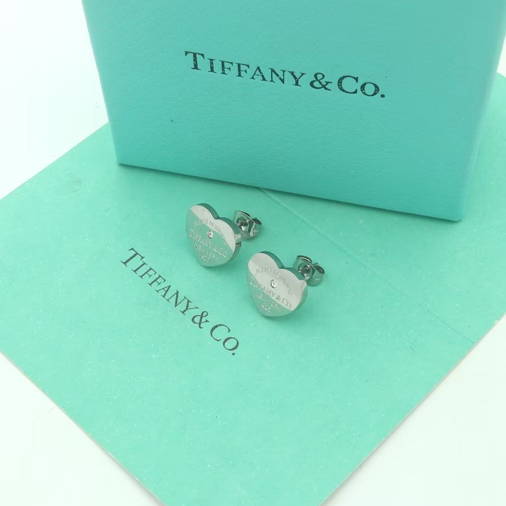 Tiffany&CO Heart Tag Earrings - DesignerGu