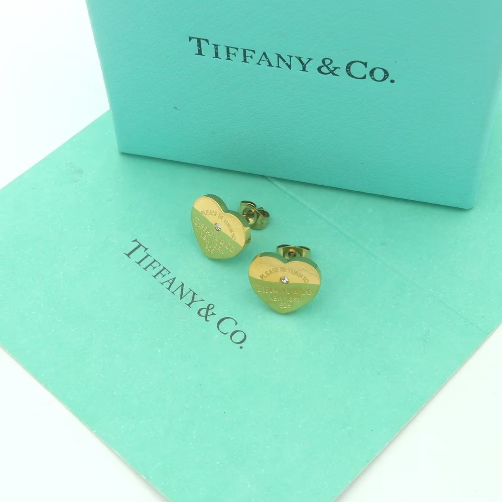 Tiffany&CO Heart Tag Earrings - DesignerGu