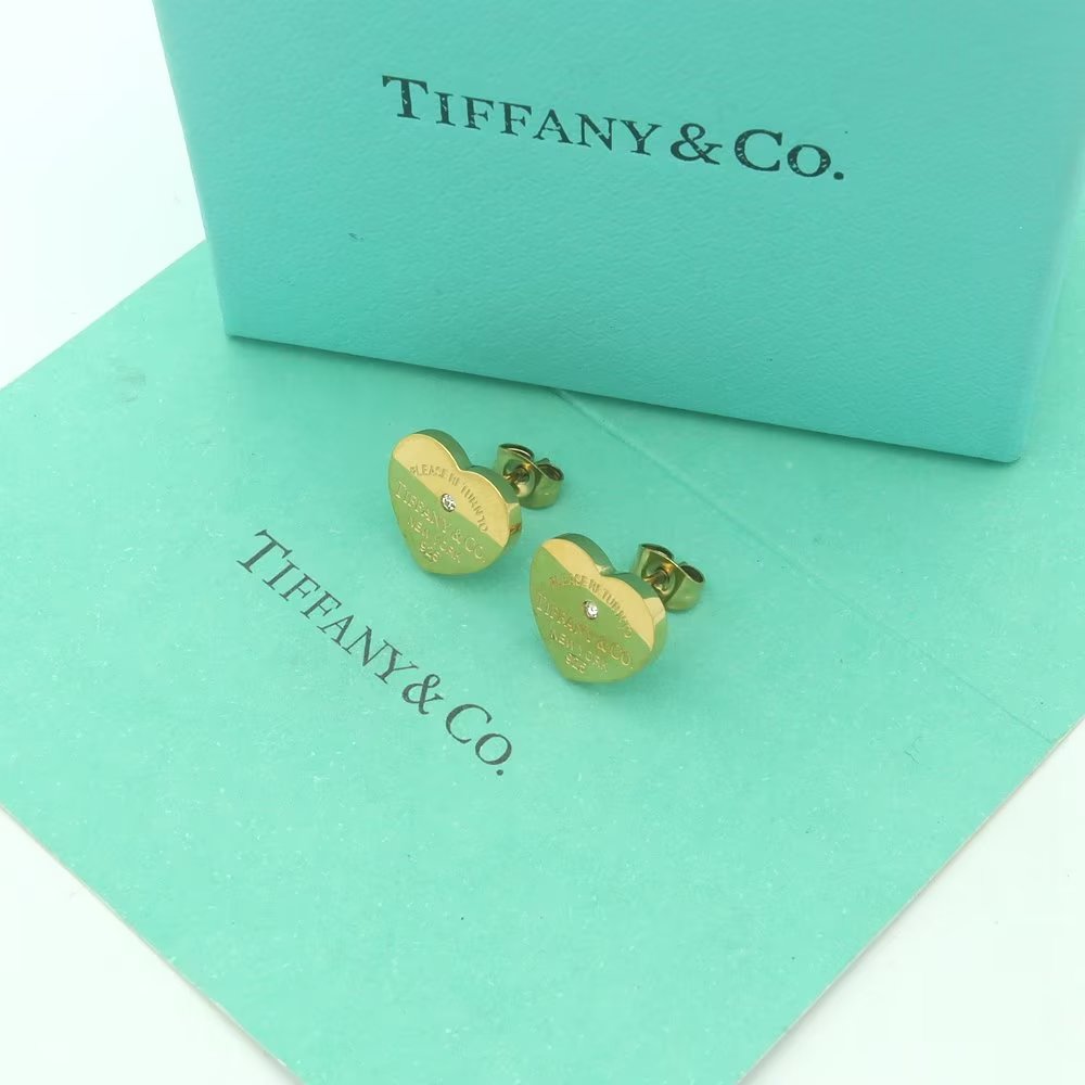 Tiffany&CO Heart Tag Earrings - DesignerGu