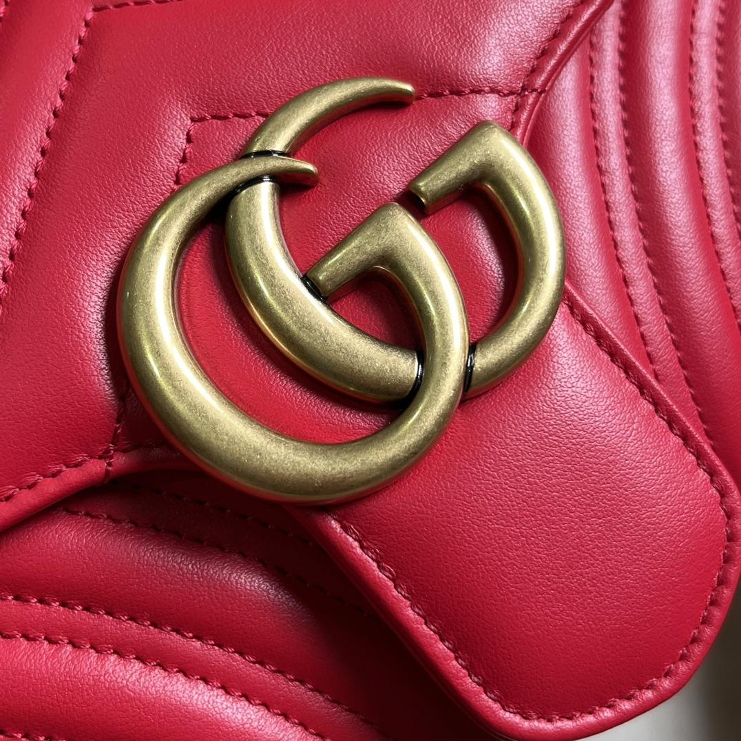 Gucci GG Marmont Small Shoulder Bag(26*15*7cm)   - DesignerGu