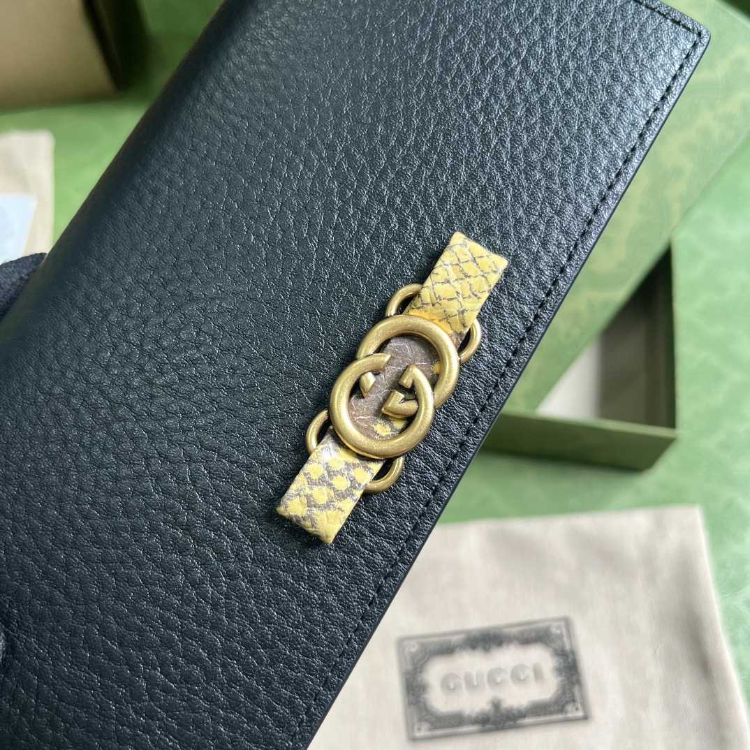 Gucci Chain Wallet With Interlocking G Python Bow(19-10-4cm) - DesignerGu