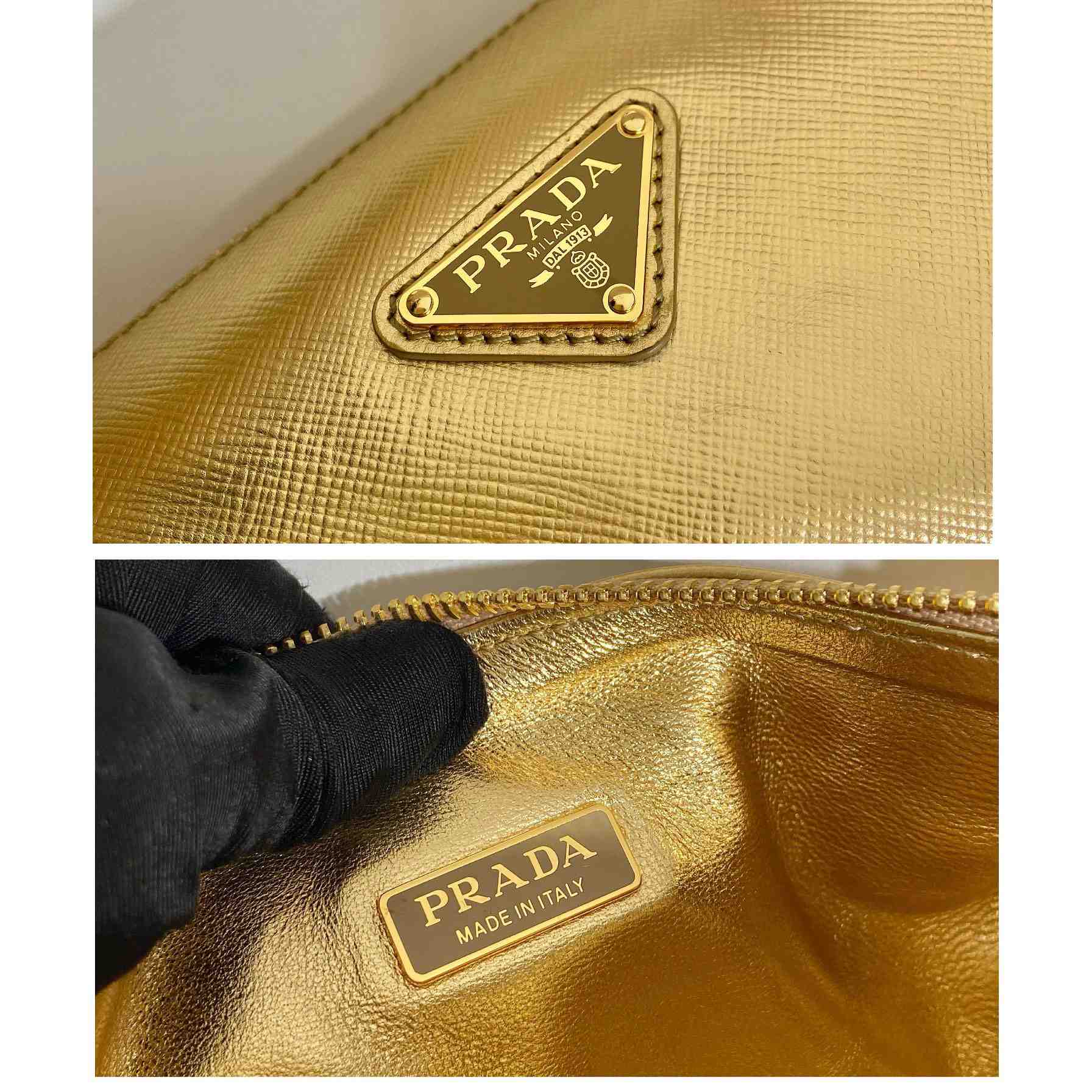 Prada Triangle Saffiano Leather Shoulder Bag - DesignerGu