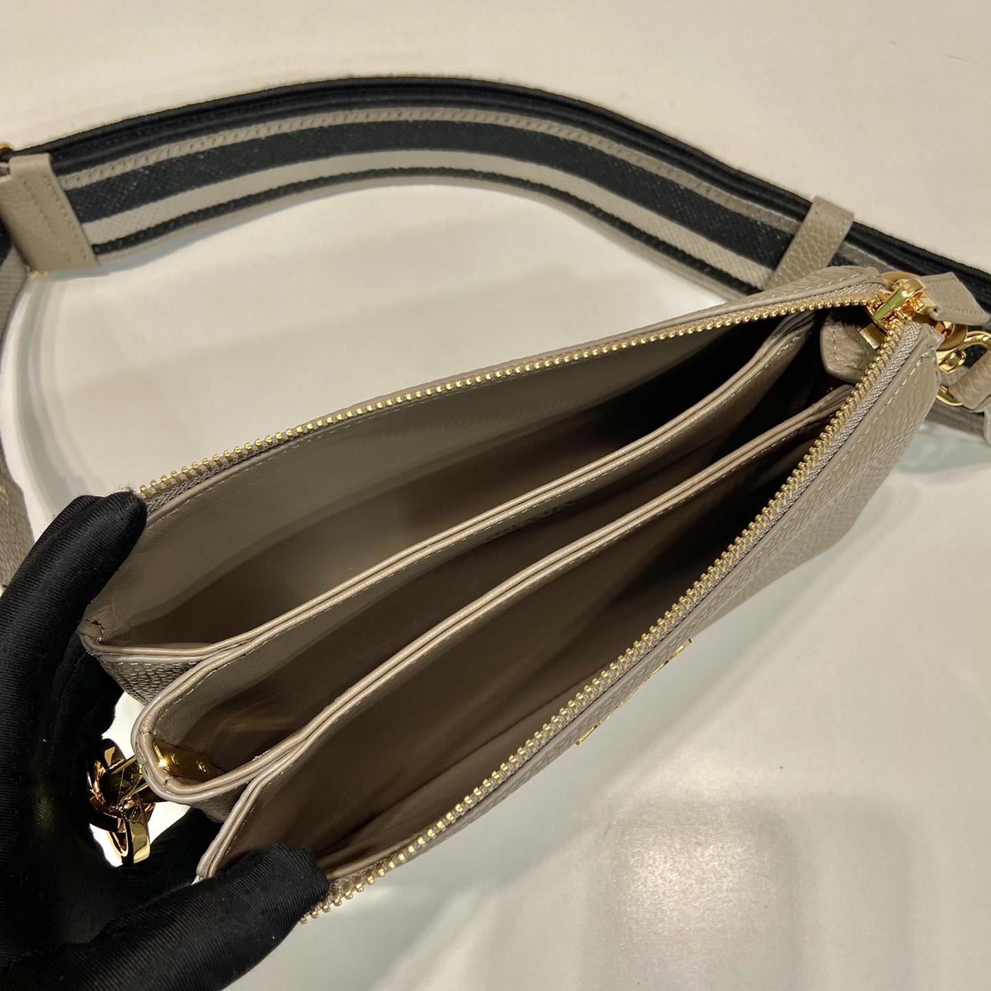 Prada Leather Shoulder Bag - DesignerGu