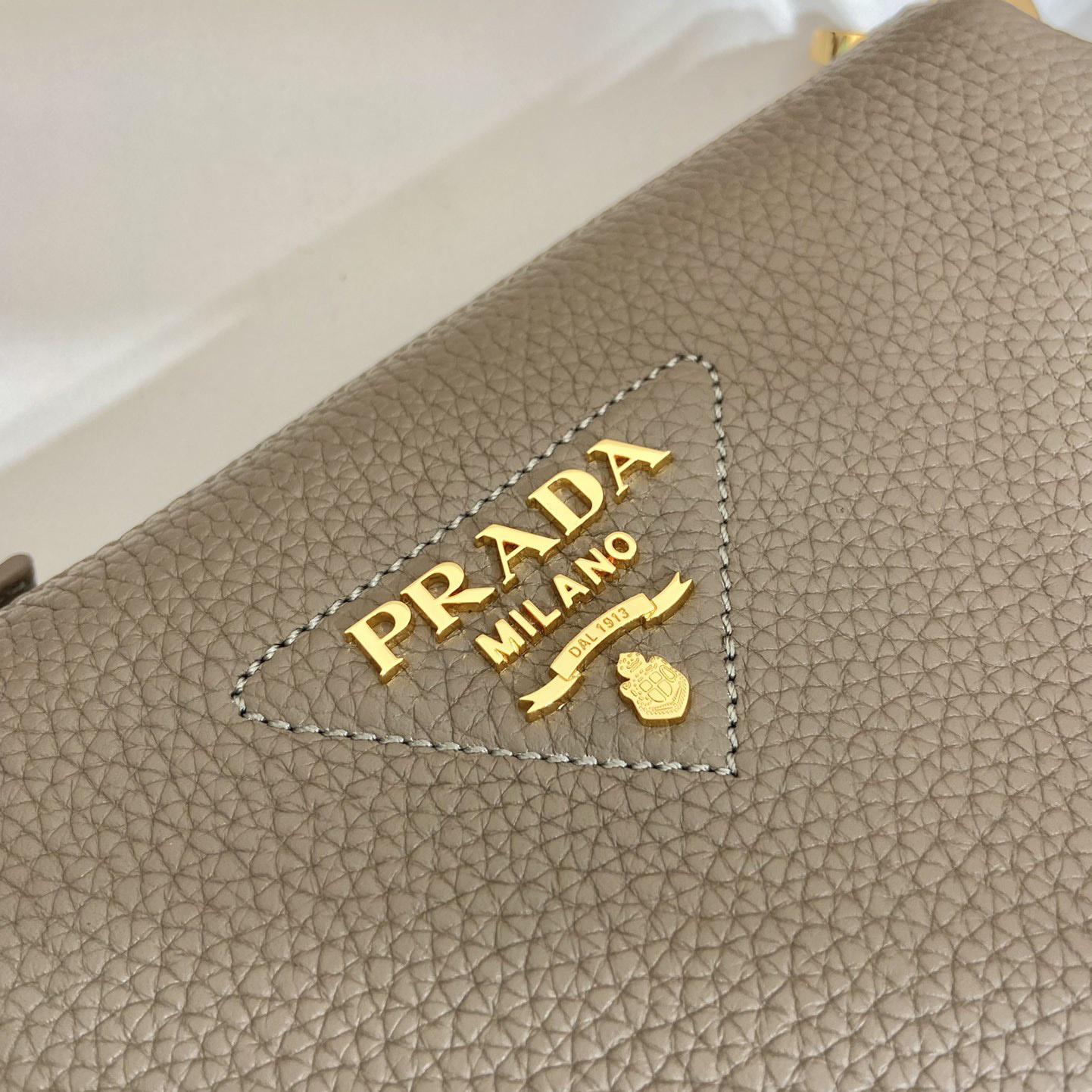 Prada Leather Shoulder Bag - DesignerGu