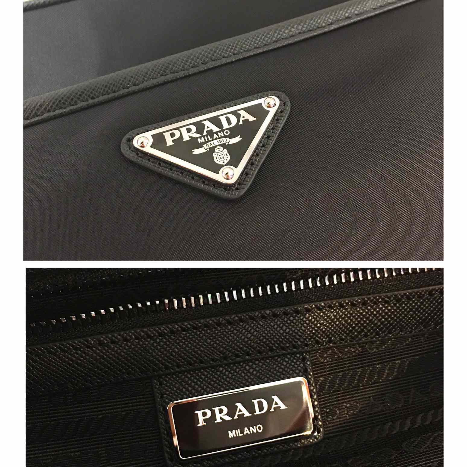 Prada Re-Nylon And Saffiano Leather Shoulder Bag(23x16x7cm) - DesignerGu